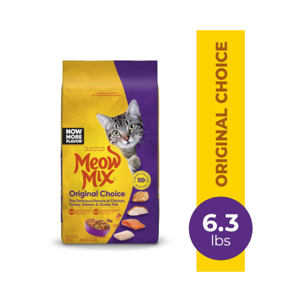 Meow Mix Original Choice Dry Cat Food, 6.3 Pound Bag - Image 2