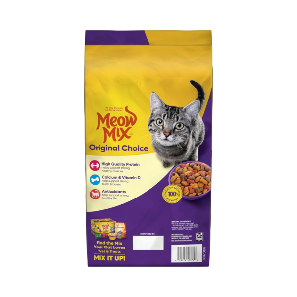 Meow Mix Original Choice Dry Cat Food, 6.3 Pound Bag - Image 3