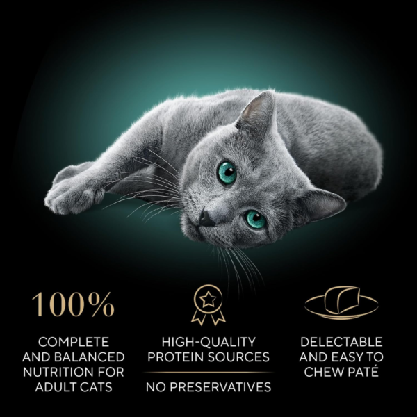 Sheba Perfect Portions Wet Cat Food Pate With Sustainable Salmon, Signature Seafood Entree, and Tender White Fish and Tuna Entree Variety Pack, 2.6 oz. Twin Pack Trays (24 Count, 48 Servings) - Image 5