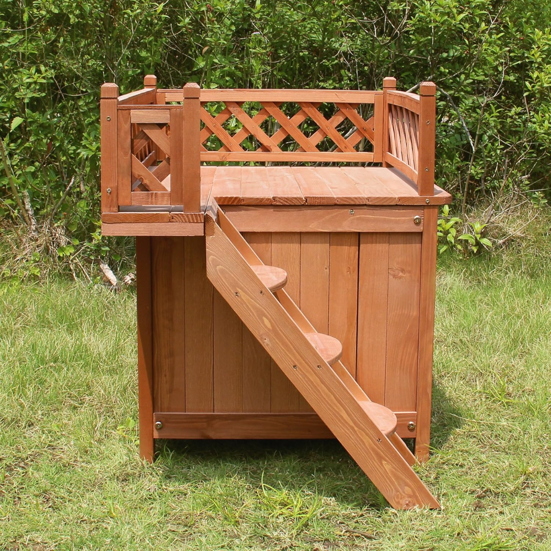 Merry Pet MPS002 Wood Room with a View Pet House - Image 5