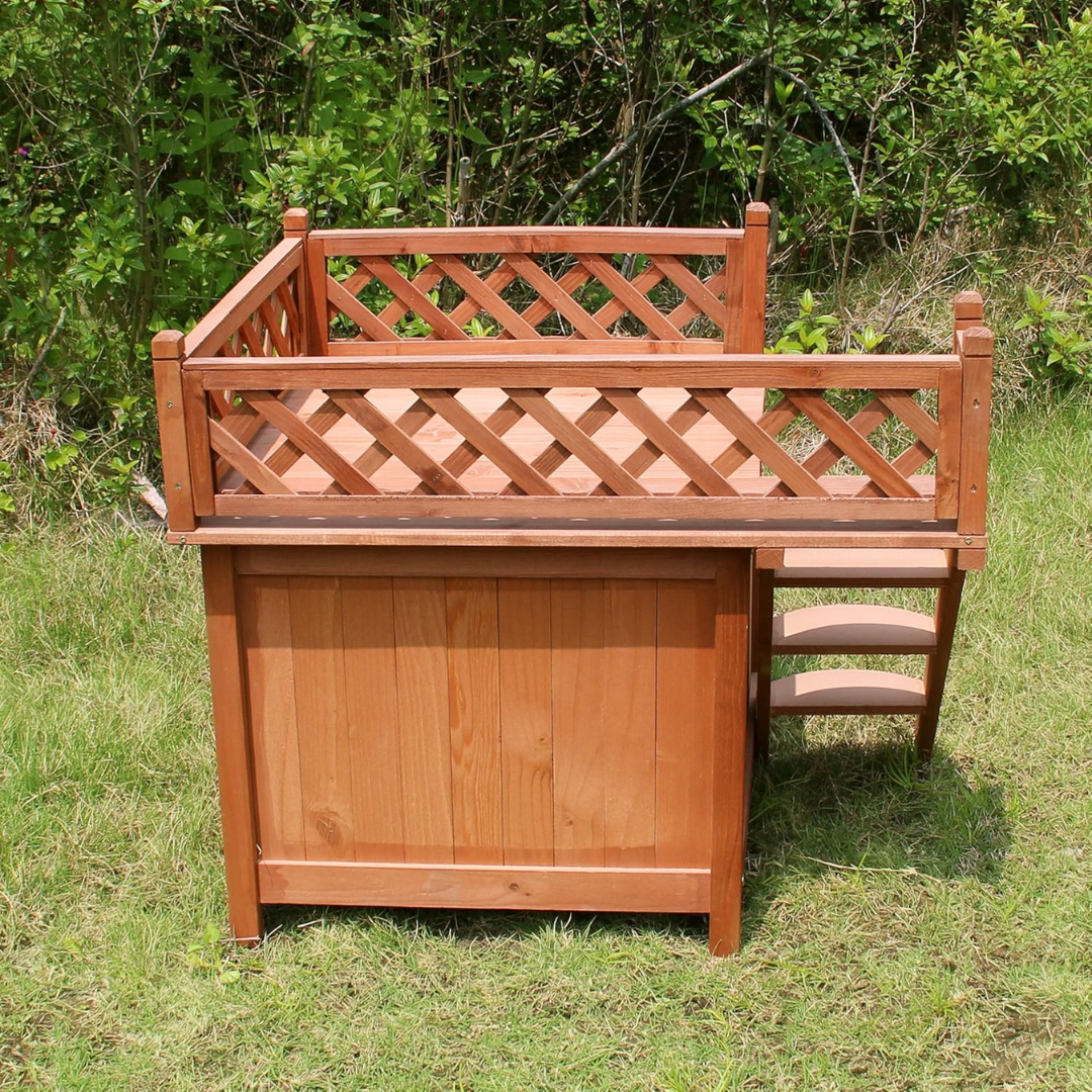 Merry Pet MPS002 Wood Room with a View Pet House - Image 6