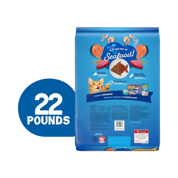 Purina Friskies Dry Cat Food, Seafood Sensations - 22 lb. Bag - Image 6